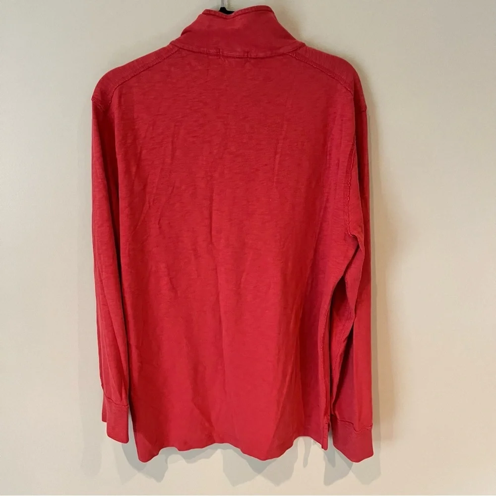 J. Crew Pullover Mens 1/4 Zip Ringspun Jersey 100% Cotton | L